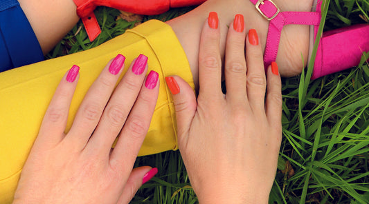 Mix & Match: Pink und Orange – das schönste Nageldesign-Duo in diesem Sommer!