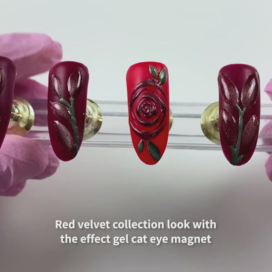 Einfache Anwendung für dein Nageldesign: Red Velvet Gel Collection 4x 5ml Gel Kollektion
