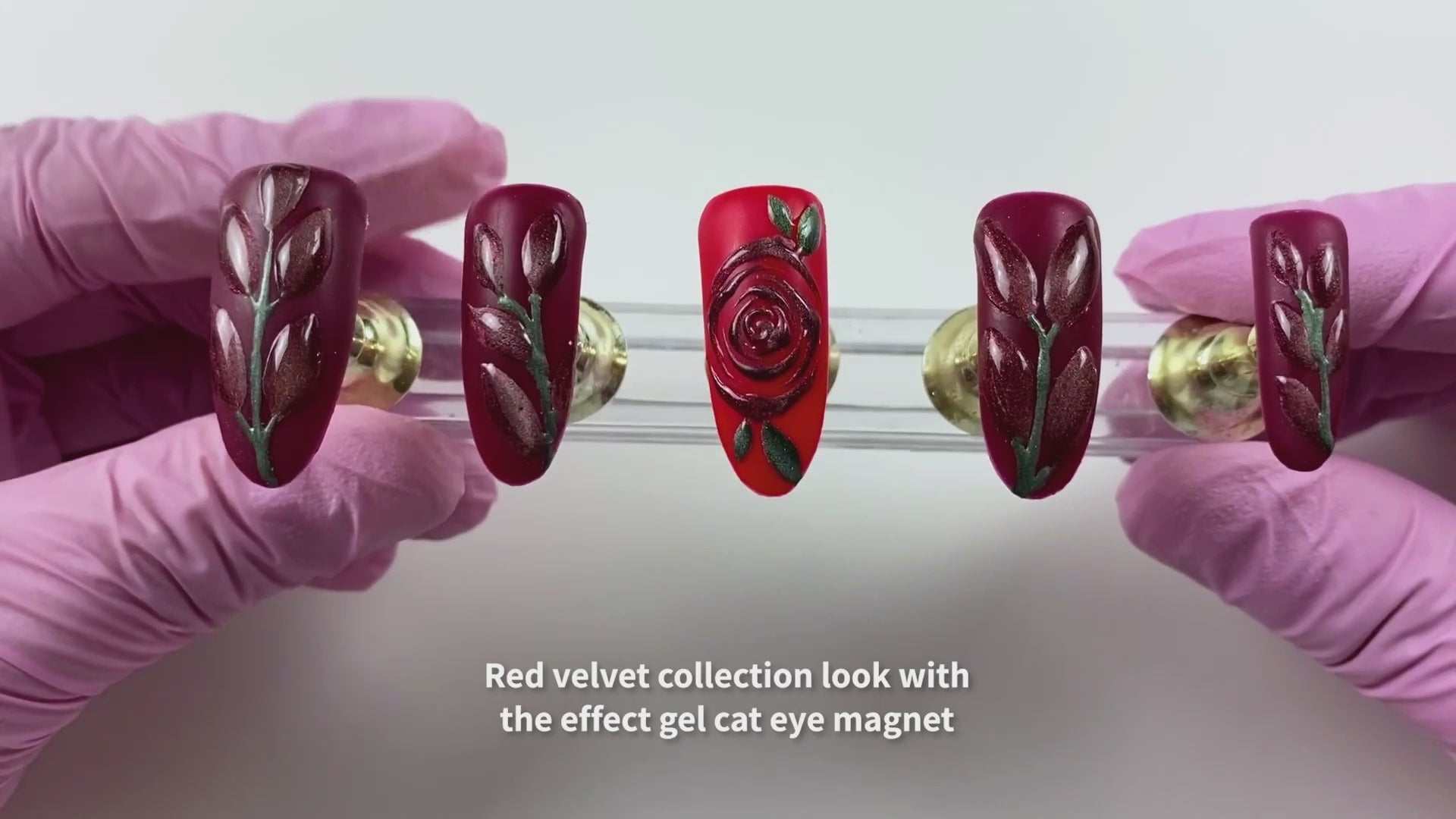 Einfache Anwendung für dein Nageldesign: Red Velvet Gel Collection 4x 5ml Gel Kollektion