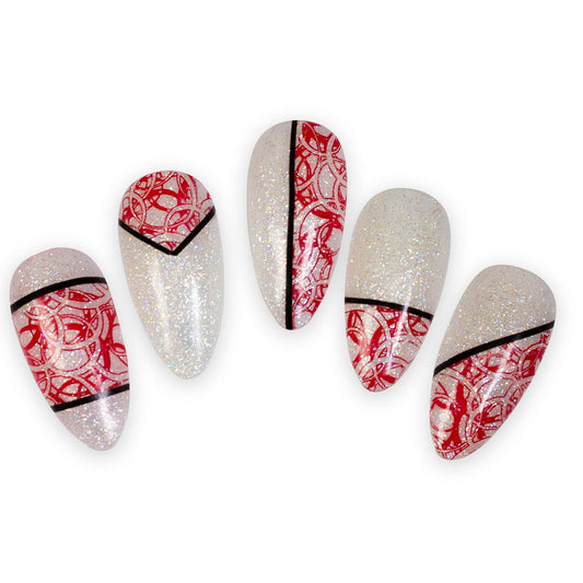 Stamping Lack cherry red