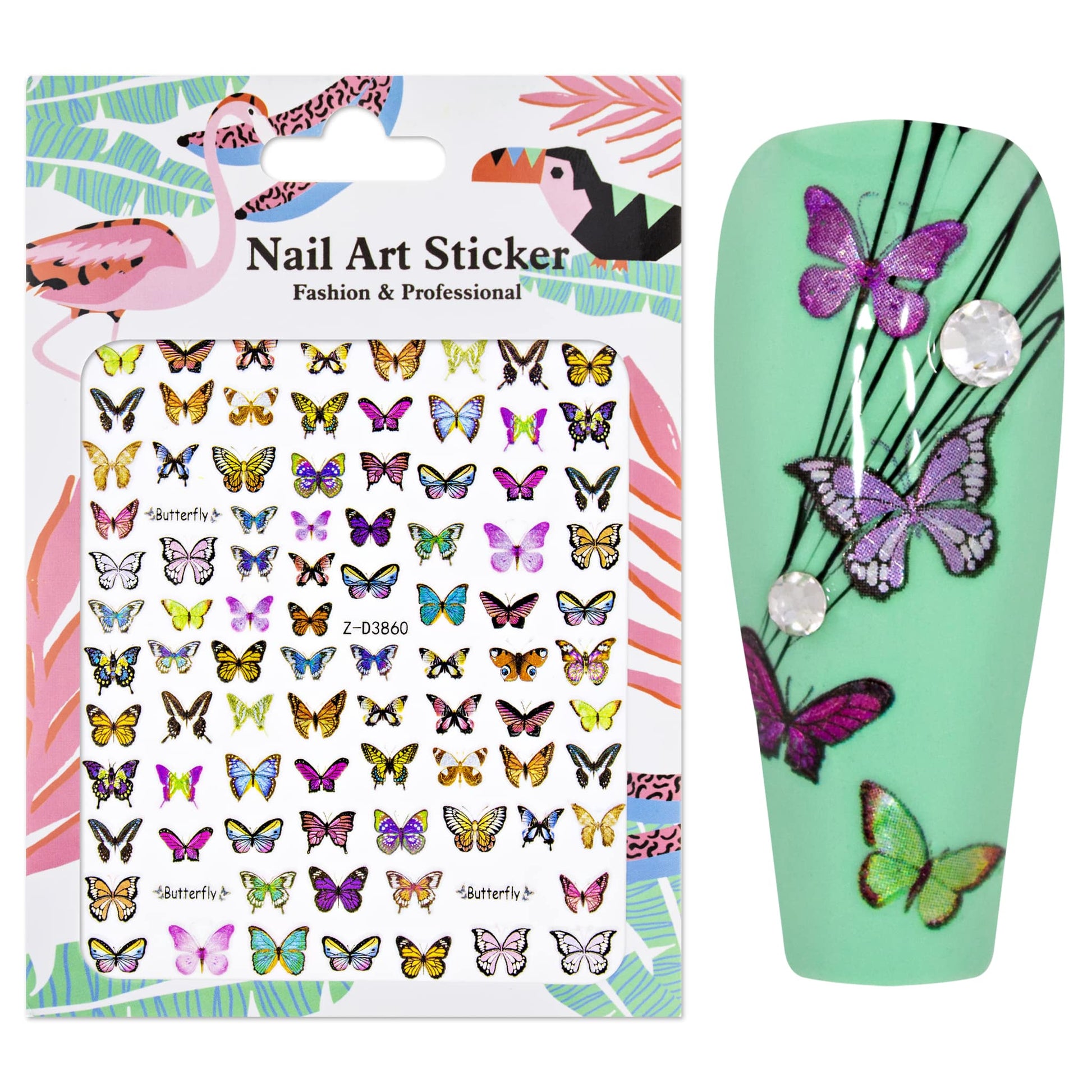 Nailart Sticker XL Butterfly