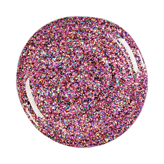 Effektgel Multi Glitter pink
